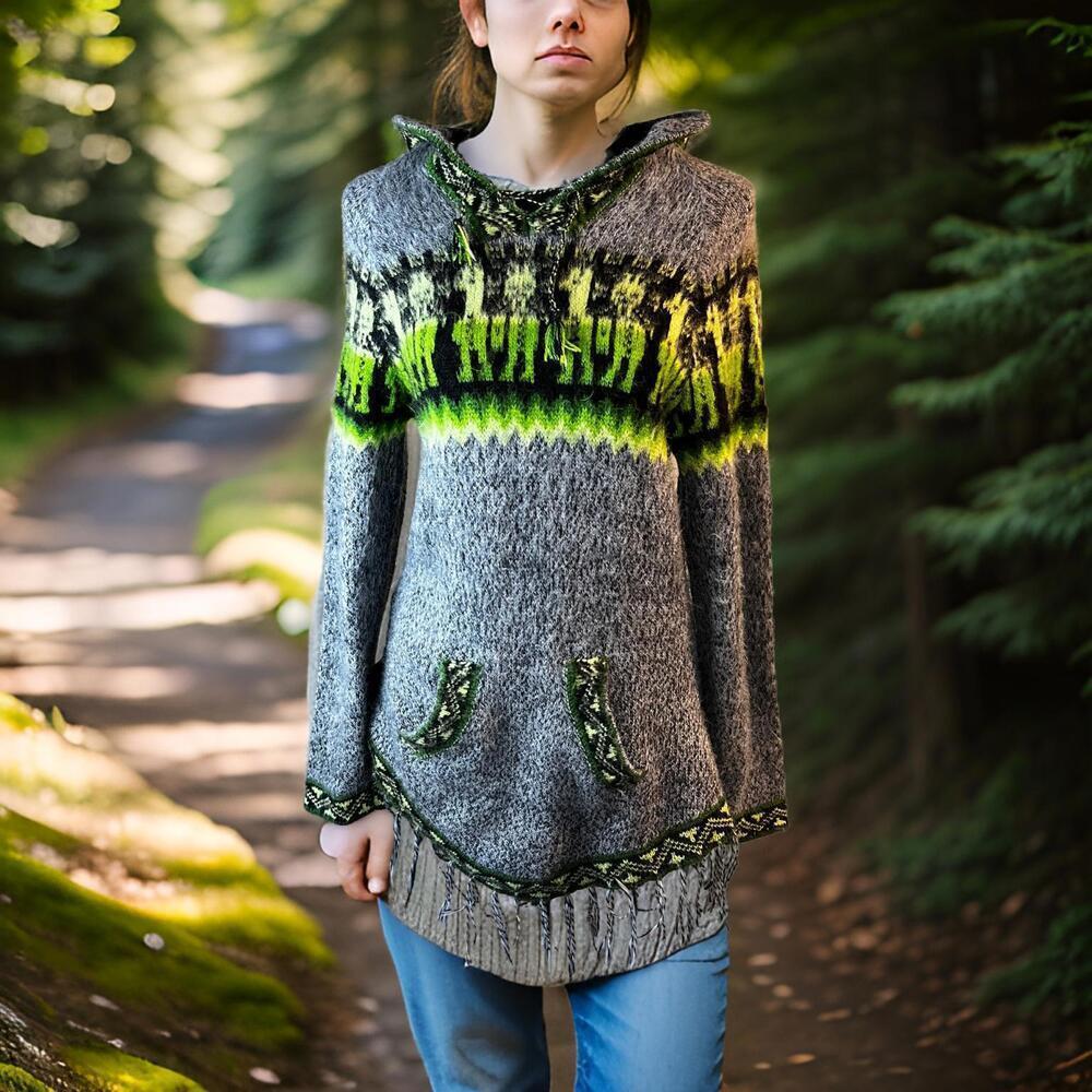 Peru angora lama sweater - Soft, Groovy, Authentic​​